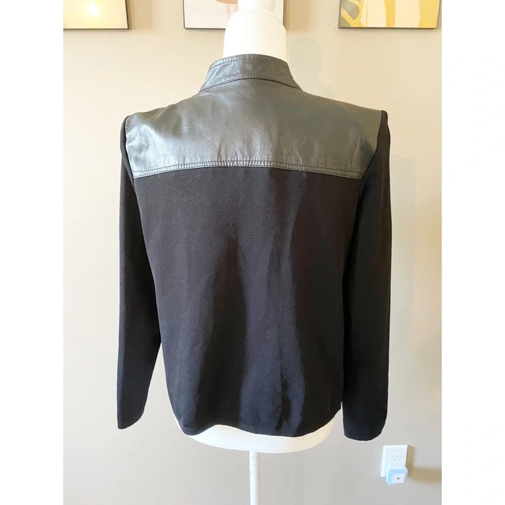 Really Cool 100% Leather Ruffle Jacket - Picture 2 of 7